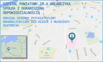 ODDZIAŁ DZIENNY PSYCHIATRYCZNY REHABILITACYJNY DLA DZIECI I MŁODZIEŻY - SZPITAL POWIATOWY IM.A.WOLAŃCZYKA SPÓŁKA Z OGRANICZONĄ ODPOWIEDZIALNOŚCIĄ - UL. HOŻA 11,  ZŁOTORYJA