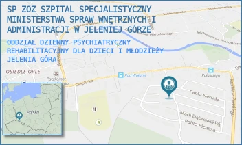 ODDZIAŁ DZIENNY PSYCHIATRYCZNY REHABILITACYJNY DLA DZIECI I MŁODZIEŻY - SP ZOZ SZPITAL SPECJALISTYCZNY MINISTERSTWA SPRAW WNĘTRZNYCH I ADMINISTRACJI W JELENIEJ GÓRZE - UL. CIEPLICKA 69-71,  JELENIA GÓRA