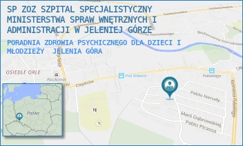 PORADNIA ZDROWIA PSYCHICZNEGO DLA DZIECI I MŁODZIEŻY - SP ZOZ SZPITAL SPECJALISTYCZNY MINISTERSTWA SPRAW WNĘTRZNYCH I ADMINISTRACJI W JELENIEJ GÓRZE - UL. CIEPLICKA 69-71,  JELENIA GÓRA