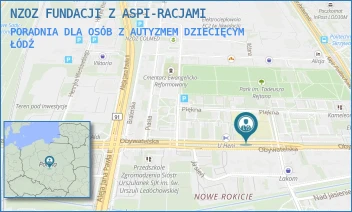 PORADNIA DLA OSÓB Z AUTYZMEM DZIECIĘCYM - NZOZ FUNDACJI Z ASPI-RACJAMI - UL. OBYWATELSKA 57,  ŁÓDŹ