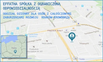ODDZIAŁ DZIENNY DLA OSÓB Z CAŁOŚCIOWYMI ZABURZENIAMI ROZWOJU - EFFATHA SPÓŁKA Z OGRANICZONĄ ODPOWIEDZIALNOŚCIĄ - UL. SZOPKARZY 8,  KRAKÓW-KROWODRZA