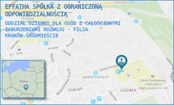 ODDZIAŁ DZIENNY DLA OSÓB Z CAŁOŚCIOWYMI ZABURZENIAMI ROZWOJU - FILIA - EFFATHA SPÓŁKA Z OGRANICZONĄ ODPOWIEDZIALNOŚCIĄ - UL. SPADOCHRONIARZY 1,  KRAKÓW-ŚRÓDMIEŚCIE