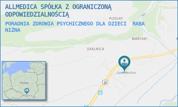 PORADNIA ZDROWIA PSYCHICZNEGO DLA DZIECI - ALLMEDICA SPÓŁKA Z OGRANICZONĄ ODPOWIEDZIALNOŚCIĄ - RABA NIŻNA 226,  RABA NIŻNA