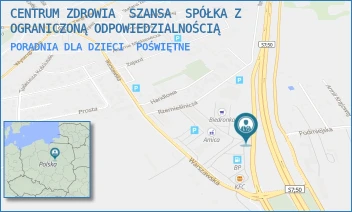 PORADNIA DLA DZIECI - CENTRUM ZDROWIA  SZANSA  SPÓŁKA Z OGRANICZONĄ ODPOWIEDZIALNOŚCIĄ - PODMIEJSKA 11,  POŚWIĘTNE