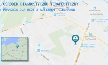 PORADNIA DLA OSÓB Z AUTYZMEM - OŚRODEK DIAGNOSTYCZNO TERAPEUTYCZNY - NIECHODZKA 14A,  CIECHANÓW