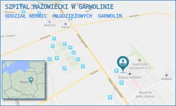 ODDZIAŁ NERWIC  MŁODZIEŻOWYCH - SZPITAL MAZOWIECKI W GARWOLINIE - ALEJA LEGIONÓW 11,  GARWOLIN
