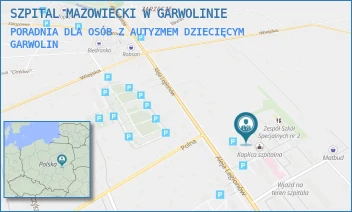 PORADNIA DLA OSÓB Z AUTYZMEM DZIECIĘCYM - SZPITAL MAZOWIECKI W GARWOLINIE - ALEJA LEGIONÓW 11,  GARWOLIN