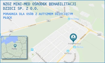 PORADNIA DLA OSÓB Z AUTYZMEM DZIECIĘCYM - NZOZ MINI-MED OŚRODEK REHABILITACJI DZIECI SP. Z O.O. - MEDYCZNA 8,  PŁOCK