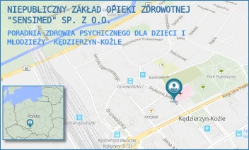PORADNIA ZDROWIA PSYCHICZNEGO DLA DZIECI I MŁODZIEŻY - NZOZ "SENSIMED" SPÓŁKA Z OGRANICZONĄ ODPOWIEDZIALNOŚCIĄ - UL. JUDYMA 4, KĘDZIERZYN-KOŹLE