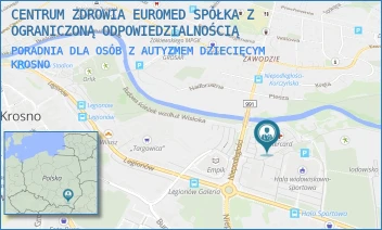 PORADNIA DLA OSÓB Z AUTYZMEM DZIECIĘCYM - CENTRUM ZDROWIA EUROMED SPÓŁKA Z OGRANICZONĄ ODPOWIEDZIALNOŚCIĄ - UL. BURSAKI 29/B,  KROSNO