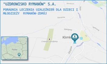 PORADNIA LECZENIA UZALEŻNIEŃ DLA DZIECI I MŁODZIEŻY - "UZDROWISKO RYMANÓW" S.A. - UL. ZDROJOWA 55, RYMANÓW-ZDRÓJ