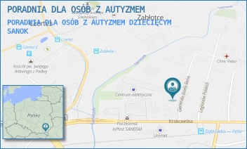 PORADNIA DLA OSÓB Z AUTYZMEM DZIECIĘCYM - PORADNIA DLA OSÓB Z AUTYZMEM - UL. GEN. JÓZEFA BEMA 1A,  SANOK