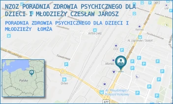 PORADNIA ZDROWIA PSYCHICZNEGO DLA DZIECI I MŁODZIEŻY - NZOZ PORADNIA ZDROWIA PSYCHICZNEGO DLA DZIECI I MŁODZIEŻY CZESŁAW JAROSZ - LEGIONÓW 91/7,  ŁOMŻA