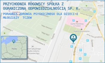 PORADNIA ZDROWIA PSYCHICZNEGO DLA DZIECI I MŁODZIEŻY - PRZYCHODNIA ROGOWSCY SPÓŁKA Z OGRANICZONĄ ODPOWIEDZIALNOŚCIĄ - UL. 30 STYCZNIA 55,  TCZEW