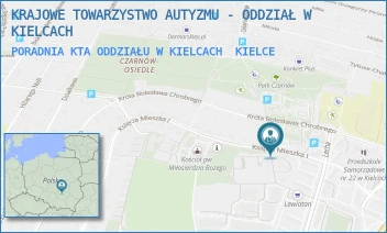 PORADNIA KTA ODDZIAŁU W KIELCACH - KRAJOWE TOWARZYSTWO AUTYZMU - ODDZIAŁ W KIELCACH - MIESZKA I-GO 79,  KIELCE