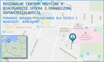 PORADNIA ZDROWIA PSYCHICZNEGO DLA DZIECI I MŁODZIEŻY - REGIONALNE CENTRUM MEDYCZNE W BIAŁOGARDZIE SPÓŁKA Z OGRANICZONĄ ODPOWIEDZIALNOŚCIĄ - NOWOWIEJSKIEGO 7,  BIAŁOGARD